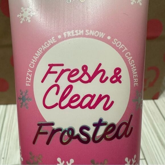 2 VICTORIA’S SECRET PINK FRESH & CLEAN FROSTED 24 HOUR MOISTURE‎ BODY CREAM 8oz - Picture 2 of 7